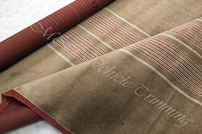 Automotive ribbed velour upholstery fabric
